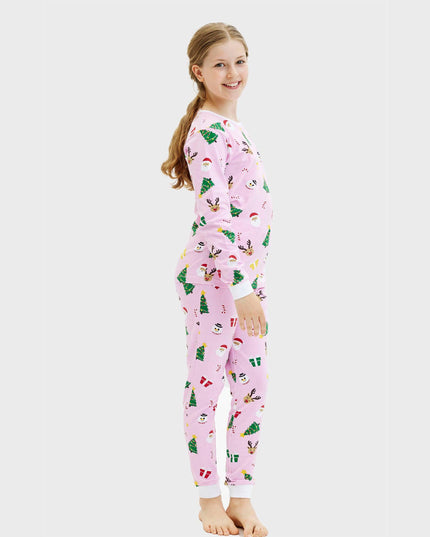 Pinkish Christmas Pajamas for Kids - All-Year Comfort