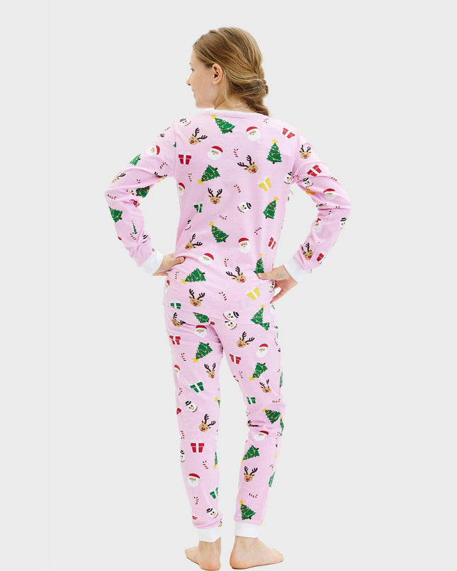 Pinkish Christmas Pajamas for Kids - Year-Round Comfort