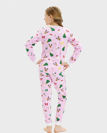 Pinkish Christmas Pajamas for Kids - All-Year Comfort
