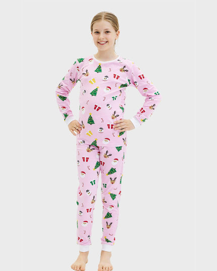 Pinkish Christmas Pajamas for Kids - All-Year Comfort