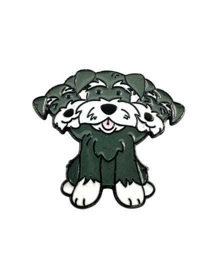 Three-Headed Dog Enamel Pin Badge
