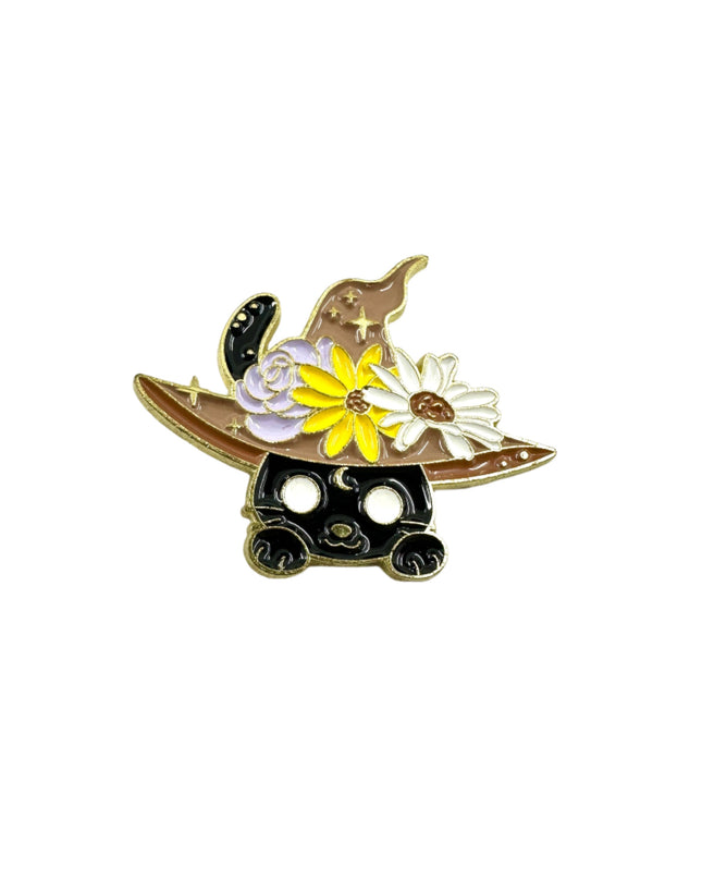 Witch Cat Pin Badge | Tags: Accessories