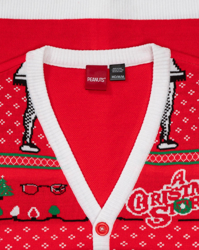 A Christmas Story Leg Lamp Button-Up Cardigan