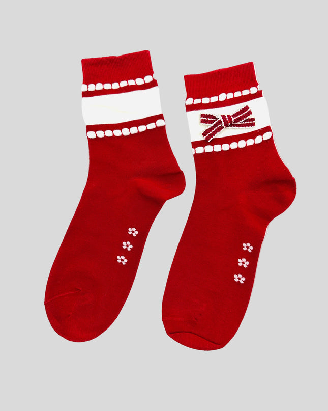 Cute Red Design II Socks - Festive Accessory