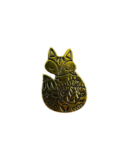 Golden Fox Brooch | Unique Family Pajama Accessory