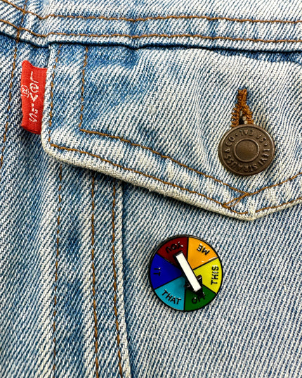 LGBTQ Wheel Pin Badge | Tags: Accessories