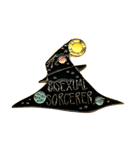 Bisexual Sorcerer Pin - Inclusive Wizard Accessory