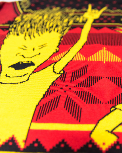 Beavis and Butthead Rock and Roll Ugly Sweater