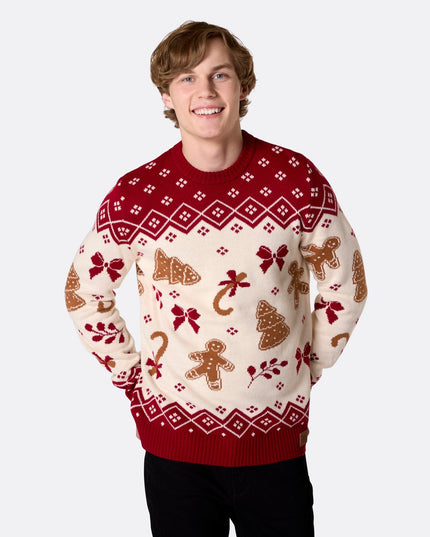 Men's Gingerbread Christmas Sweater