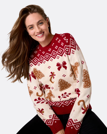 Women's Gingerbread Christmas Sweater