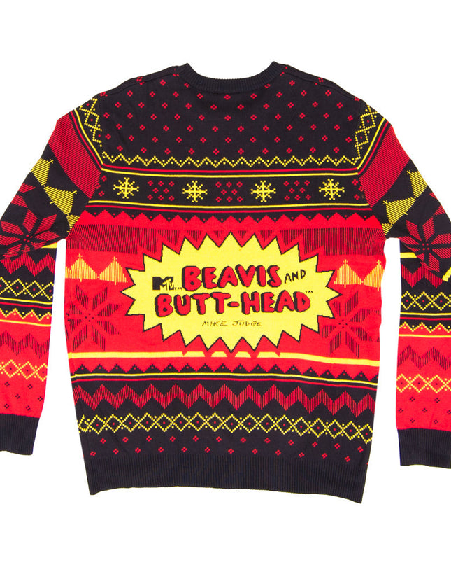 Beavis and Butthead Rock and Roll Ugly Sweater
