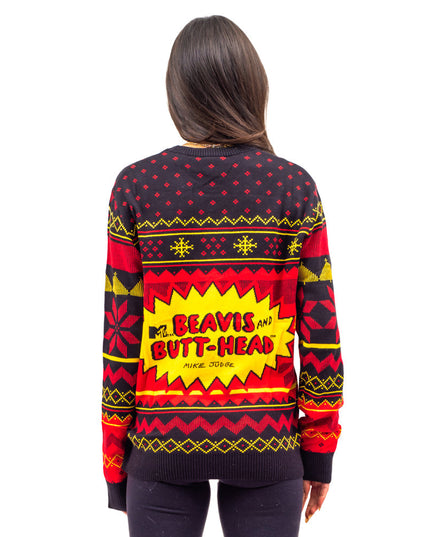 Beavis and Butthead Rock and Roll Ugly Sweater