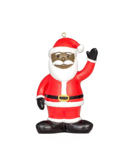 Black Santa Christmas Tree Ornament