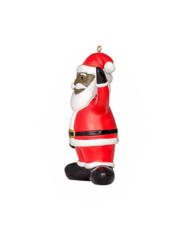 Black Santa Christmas Tree Ornament