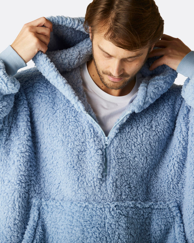 Blue Sherpa HappyHoodie