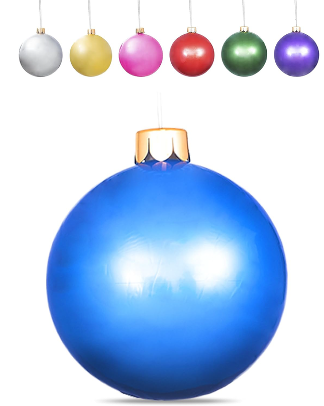 Inflatable Oversized Ornaments for Holiday Decorations