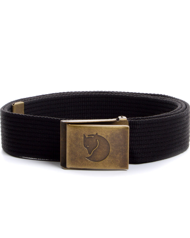 Sleek Black Brass Belt