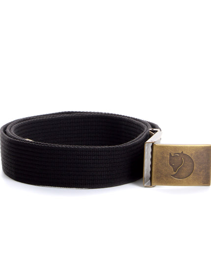 Sleek Black Brass Belt