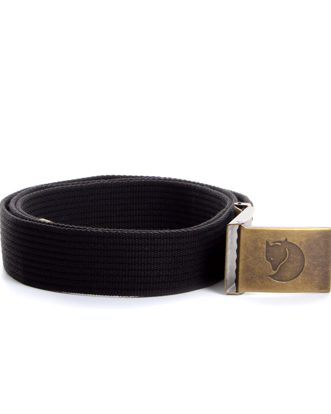 Sleek Black Brass Belt