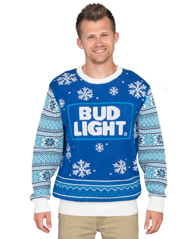 Bud Light Beer Logo Ugly Christmas Sweater