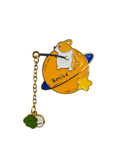 Space Corgi Pin for Family Christmas Fun