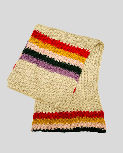 Knitted Beige Scarf Accessories for All