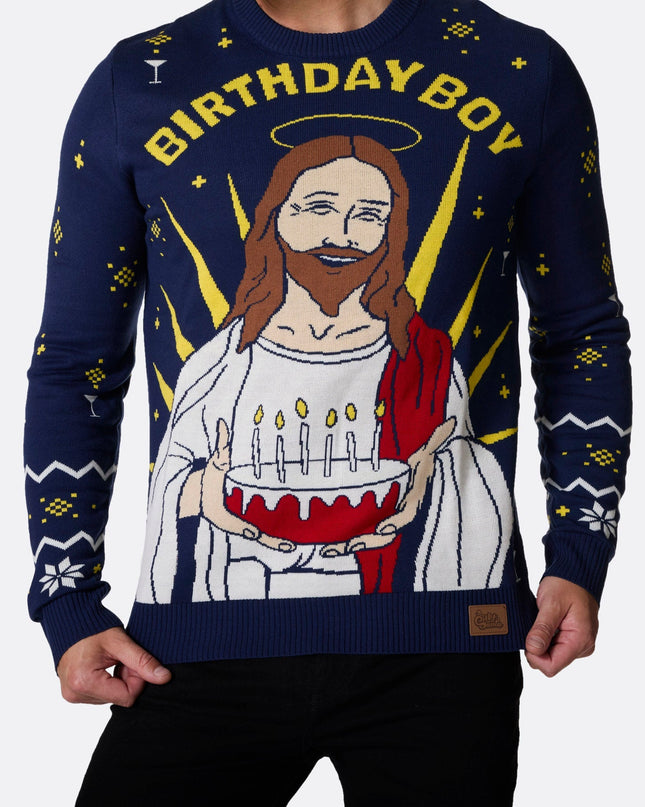 Men's Birthday Boy Christmas Sweater for Festive Celebrations