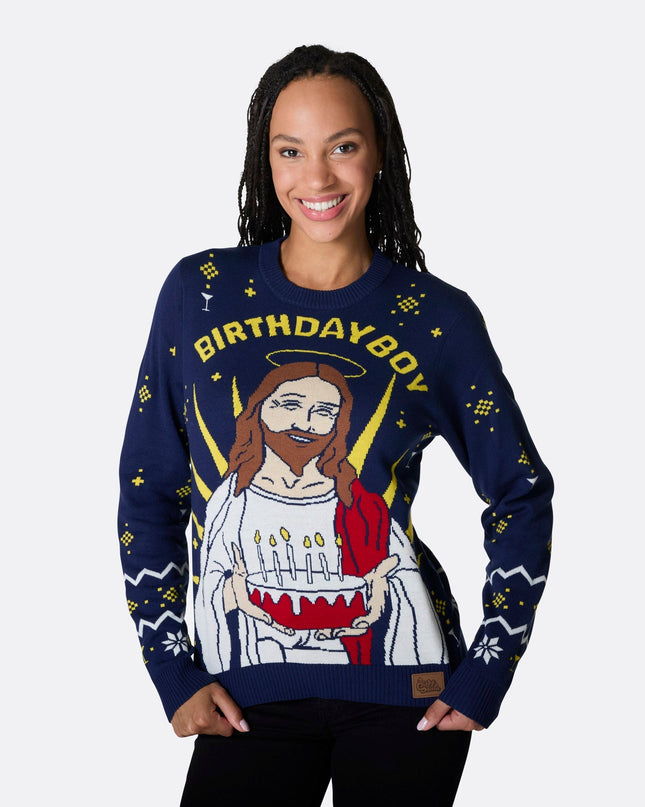 Women's Birthday Boy Christmas Sweater for Festive Fun