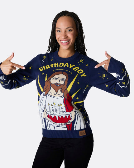 Women's Birthday Boy Christmas Sweater for Festive Fun