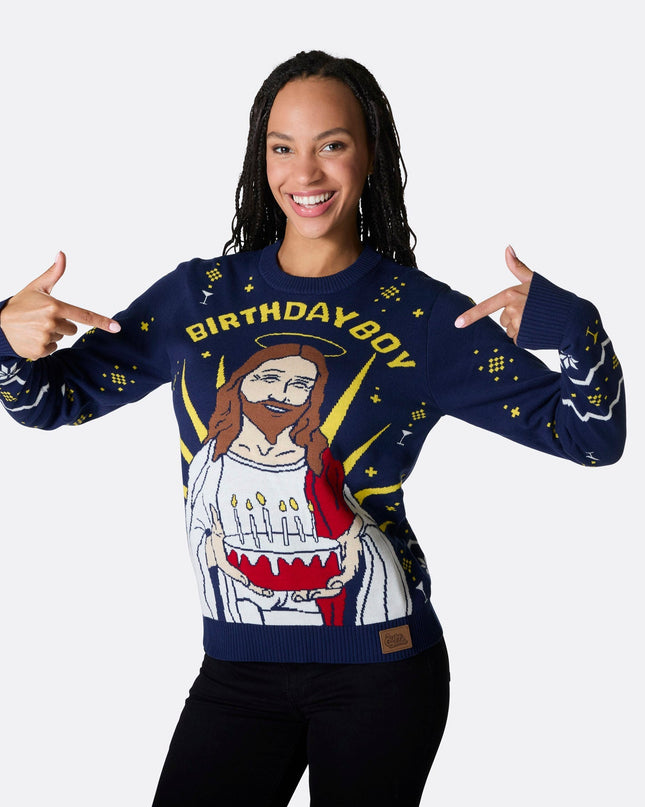 Women's Birthday Boy Christmas Sweater for Festive Fun