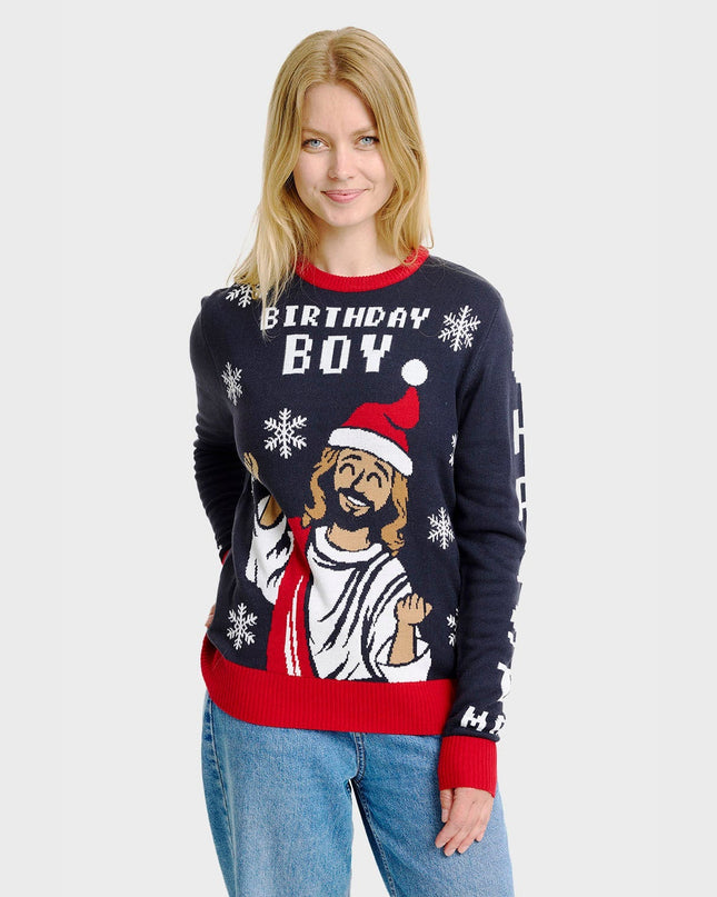 Birthday Boy Christmas Sweater for Women