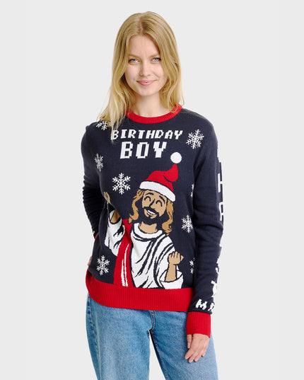 Women's Birthday Boy Christmas Sweater