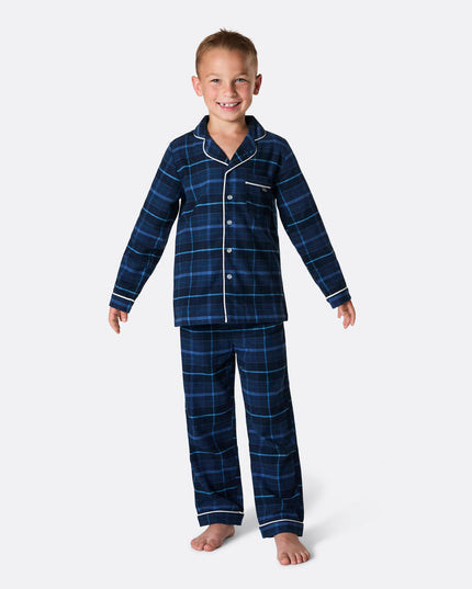 Kids Blue Flannel Pyjamas