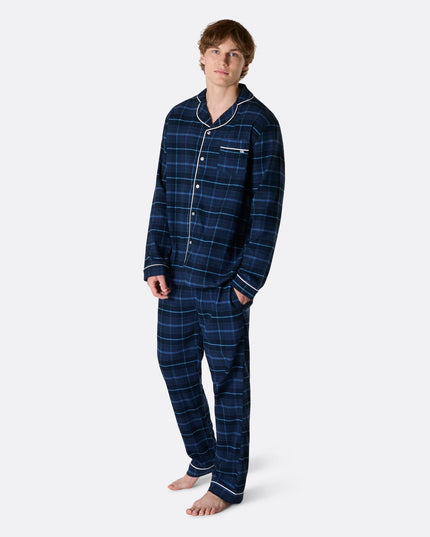 Blue Flannel Family Christmas Pajamas | Warm Holiday Sleepwear
