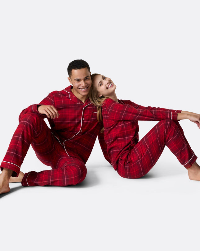 Red Flannel Family Christmas Pyjamas