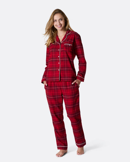Family Red Flannel Christmas Pajamas