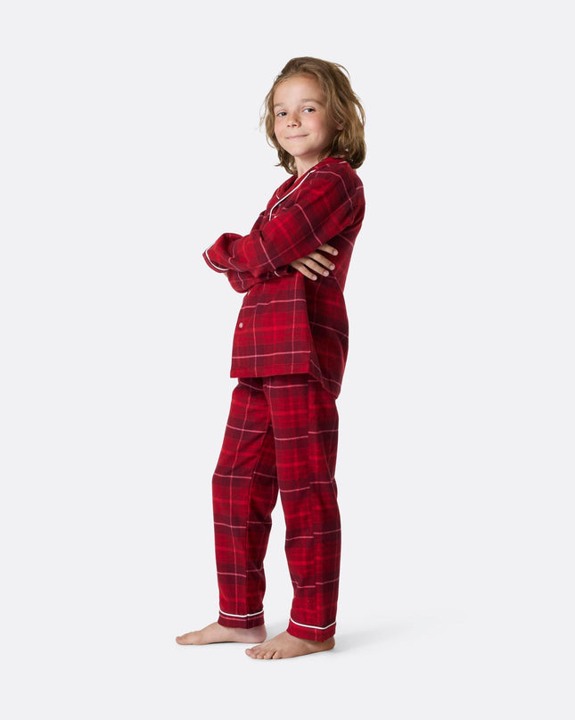 Kids' Red Flannel Christmas Pyjamas