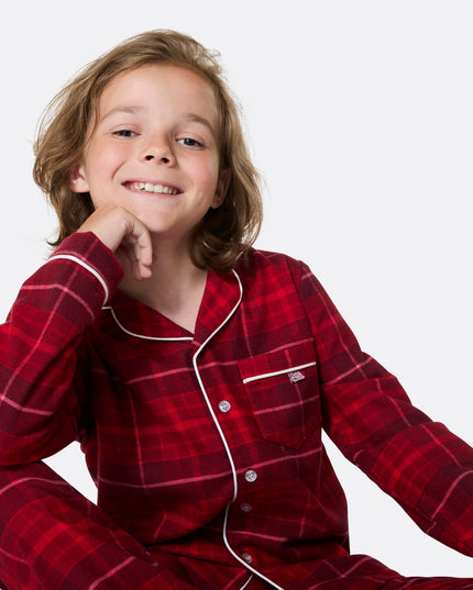 Kids' Red Flannel Christmas Pyjamas