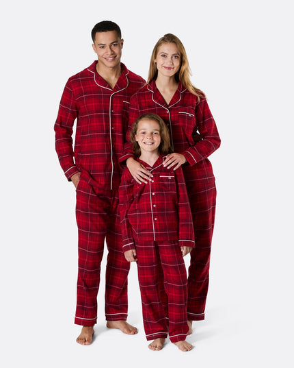 Kids' Red Flannel Christmas Pyjamas