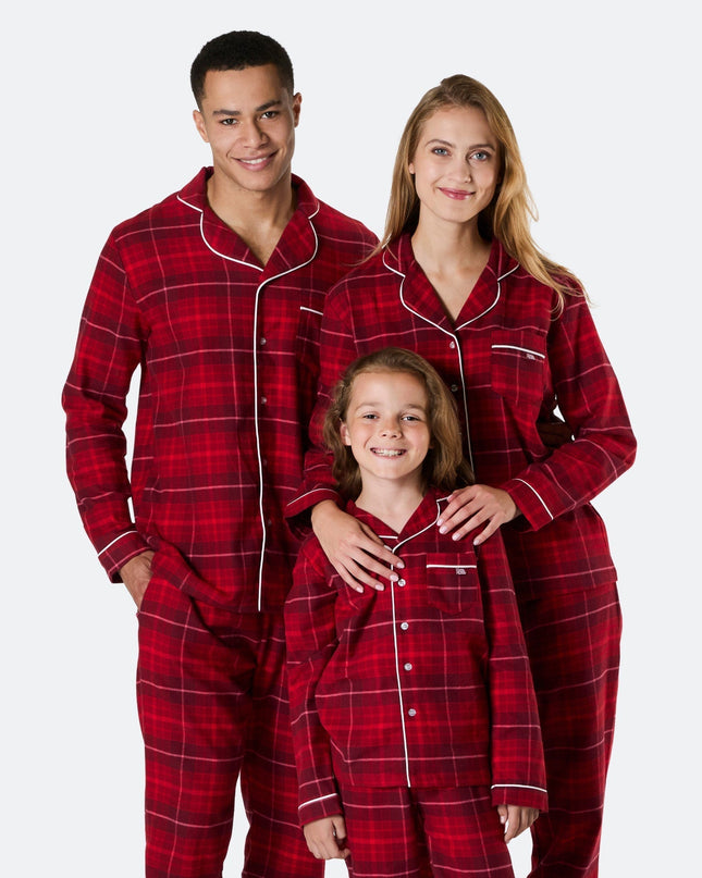 Red Flannel Family Christmas Pyjamas