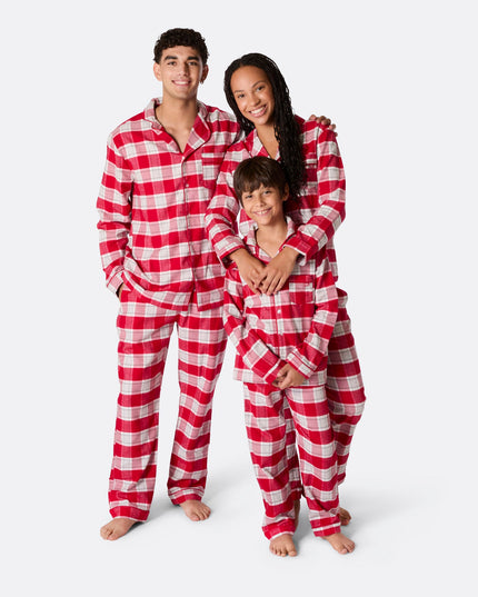 Red Flannel Christmas Pajamas for Men