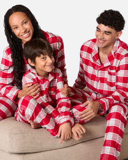Red Flannel Christmas Pajamas for Men