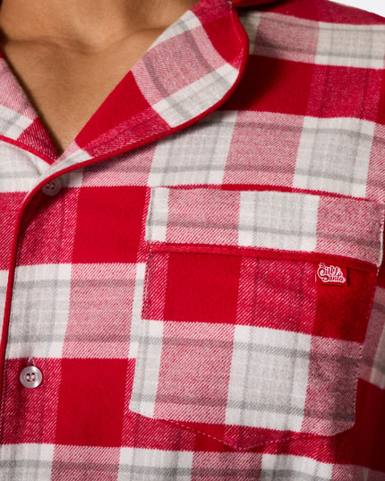 Red Flannel Christmas Pajamas for Men
