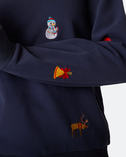 Blue College Women's Christmas Sweater