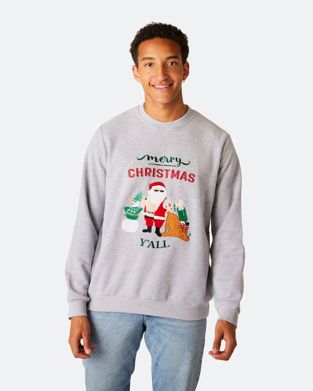Men's Merry Christmas Y'all Christmas Sweatshirt