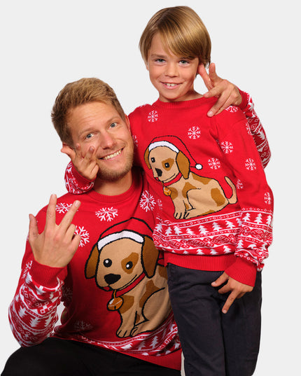 Christmas Sweater with Puppy