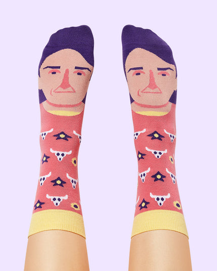 ChattyFeet Zokni - Georgia O'Keefeet Fun Socks