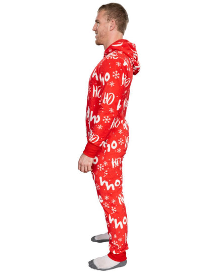Fair Isle Ugly Christmas Union Suit Pajamas for Adults