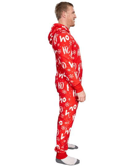 Fair Isle Ugly Christmas Union Suit Pajamas for Adults