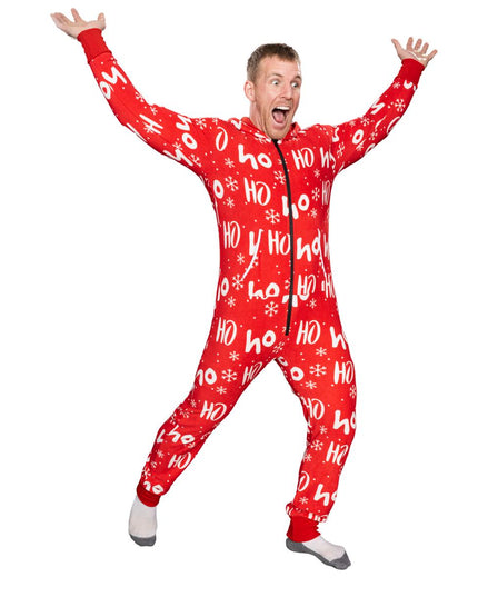 Fair Isle Ugly Christmas Union Suit Pajamas for Adults